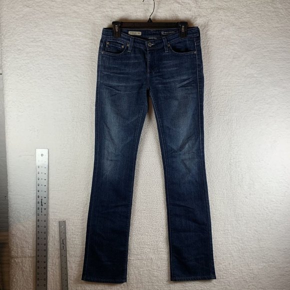 AG Jeans Women's 28R Blue Denim The Ballad Low-Rise 5-Pockets Slim Boot cut 7824 - Picture 1 of 8